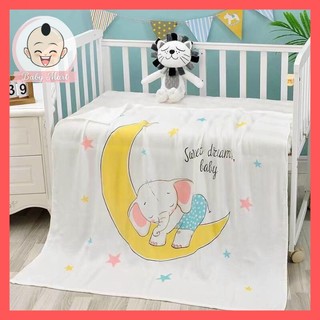Chăn mền lụa siêu mềm mát cho bé 110 x 120cm