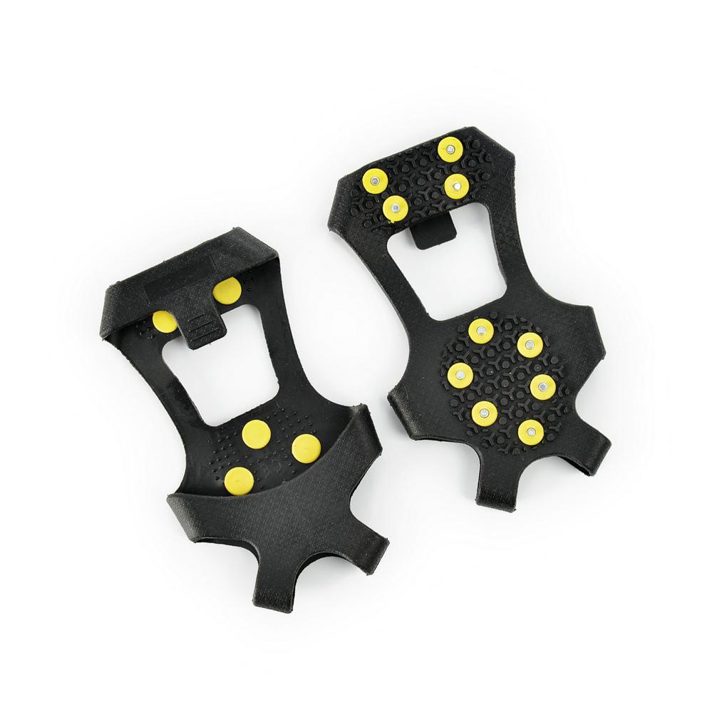 1 Cặp Đế Lót Giày Đi Tuyết + 10 Đinh Tán Chống Trượt An Toàn Nhỏ Gọn