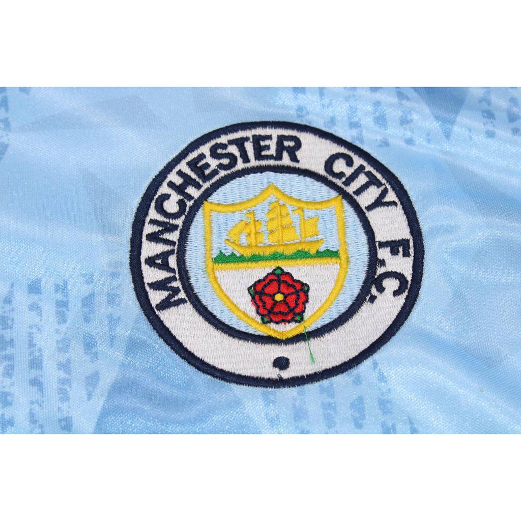 Áo Bóng Đá Đội Tuyển Manchester City 88-90 Phong Cách Retro