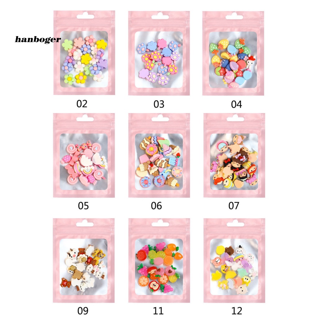 Set 20 Phụ Kiện Trang Trí Móng Tay 3D Họa Tiết Hoạt Hình Xinh Xắn