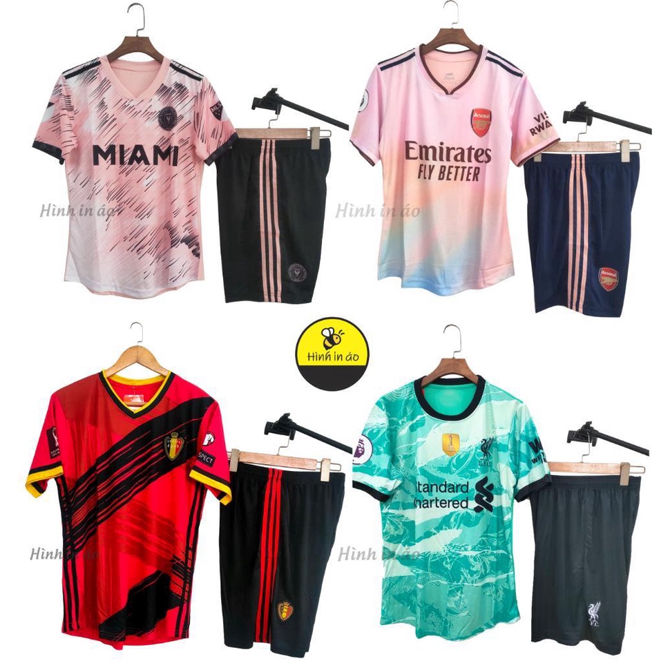 Áo bóng đá các đội tuyển,clb nổi tiếng MU, Liverpool, PSG, bỉ đỏ