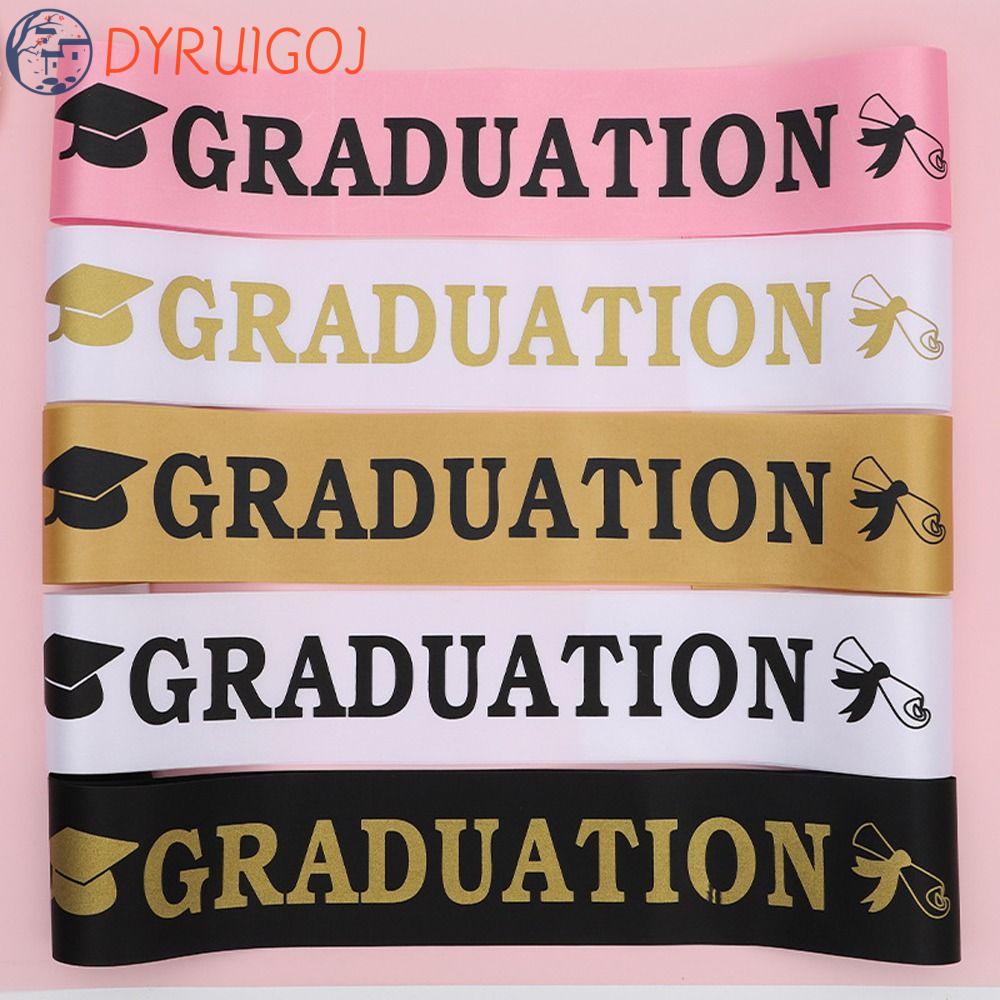 Dyruidoj Dây Đai Đeo Vai Bằng Lụa Satin Trang Trí Lễ Tốt Nghiệp