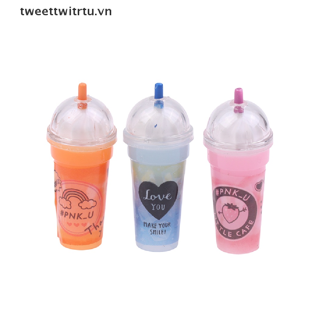 Set 3 Mô Hình Ly Nước Mini Trang Trí Nhà Búp Bê