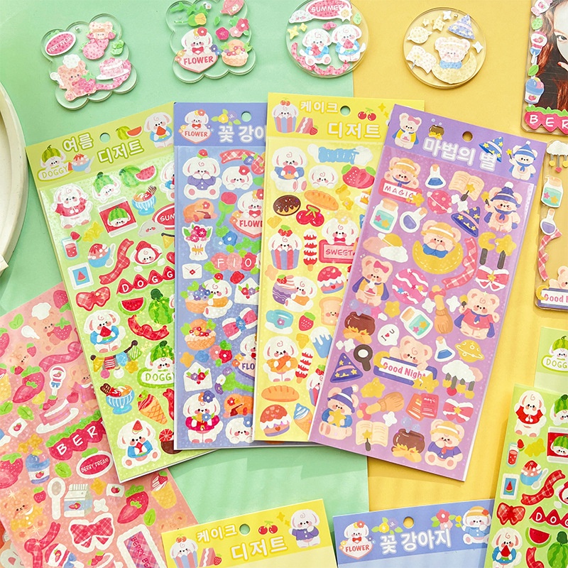 1 Miếng Dán Tường PVC Hình Động Vật Dễ Thương