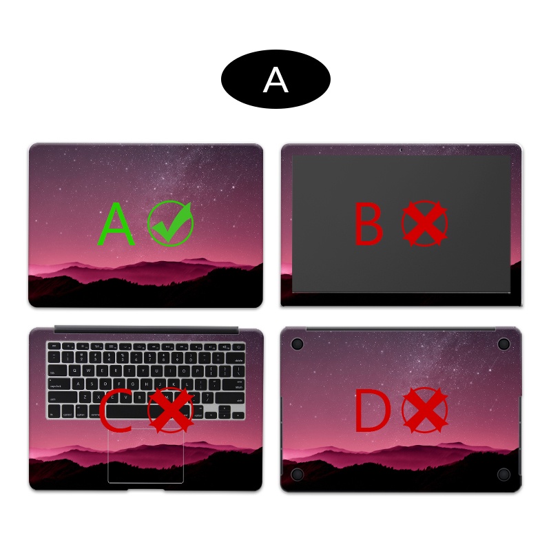 1 Miếng Dán Bảo Vệ laptop Bằng PVC Chống Trầy 10-17.3 inch