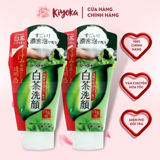 Sữa rửa mặt trà xanh Rohto Shirochasou 120g Hàng Nhật Nội Địa