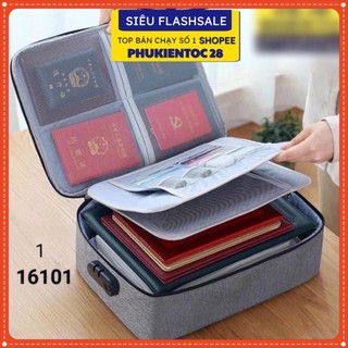 Cặp Đựng Hồ Sơ Tài Liệu Giấy Tờ A4 Cỡ Lớn Túi Nhiều Ngăn Có Khoá Số, Quai Xách Cầm Tay 🌺PHUKIENTOC28🌺 Túi Đựng Tài Liệu