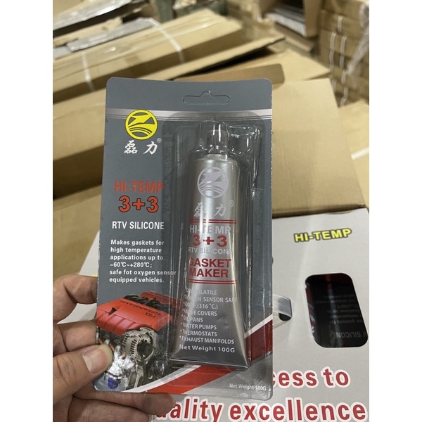 Keo dán roăng 3+3 silicon chịu nhiệt tốt