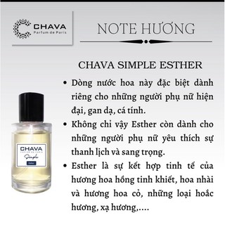 Nước hoa Pháp Chava Esther 50ml dành cho nữ