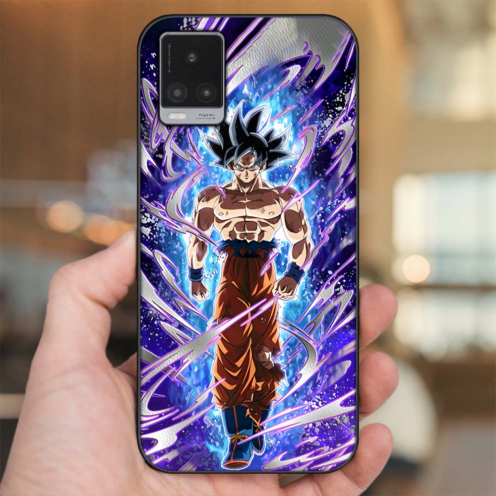 Ốp lưng Vivo V20 viền đen in hình Son Goku Dragon Ball Super Saiyan