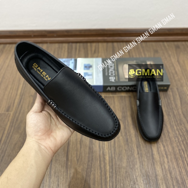 Giày da nam thiết kế da thật nguyên tấm đế cao su khâu chỉ bảo hành 1 năm TK0102