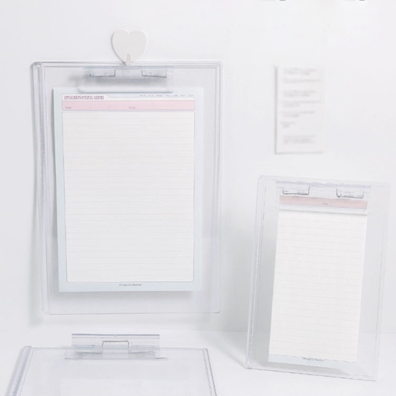 Bảng Kẹp Giấy A4 A5 A4 Bằng Acrylic Trong Suốt Kèm Kẹp Giữ Dành Cho Memos Form Doc