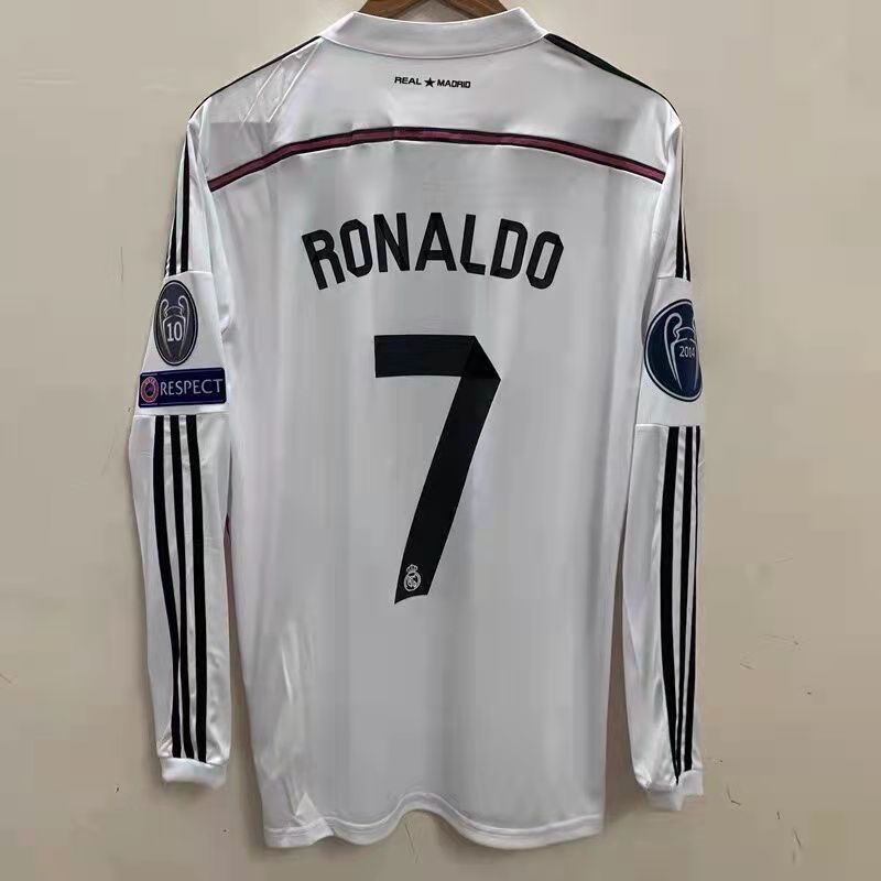 Áo Sweater Real Madrid Tay Ngắn Phong Cách retro 14 / 15