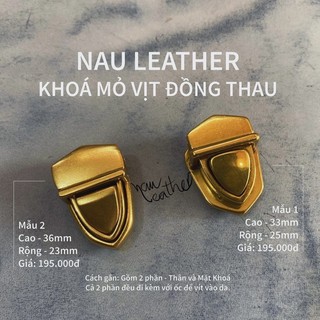 Khoá mỏ vịt/ khoá cặp đồng thau 2 size