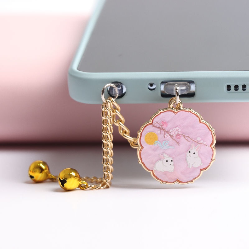 Nút Cắm Chống Bụi Cho Cổng Sạc Điện Thoại Di Động Hình Chú Cá Koi May Mắn