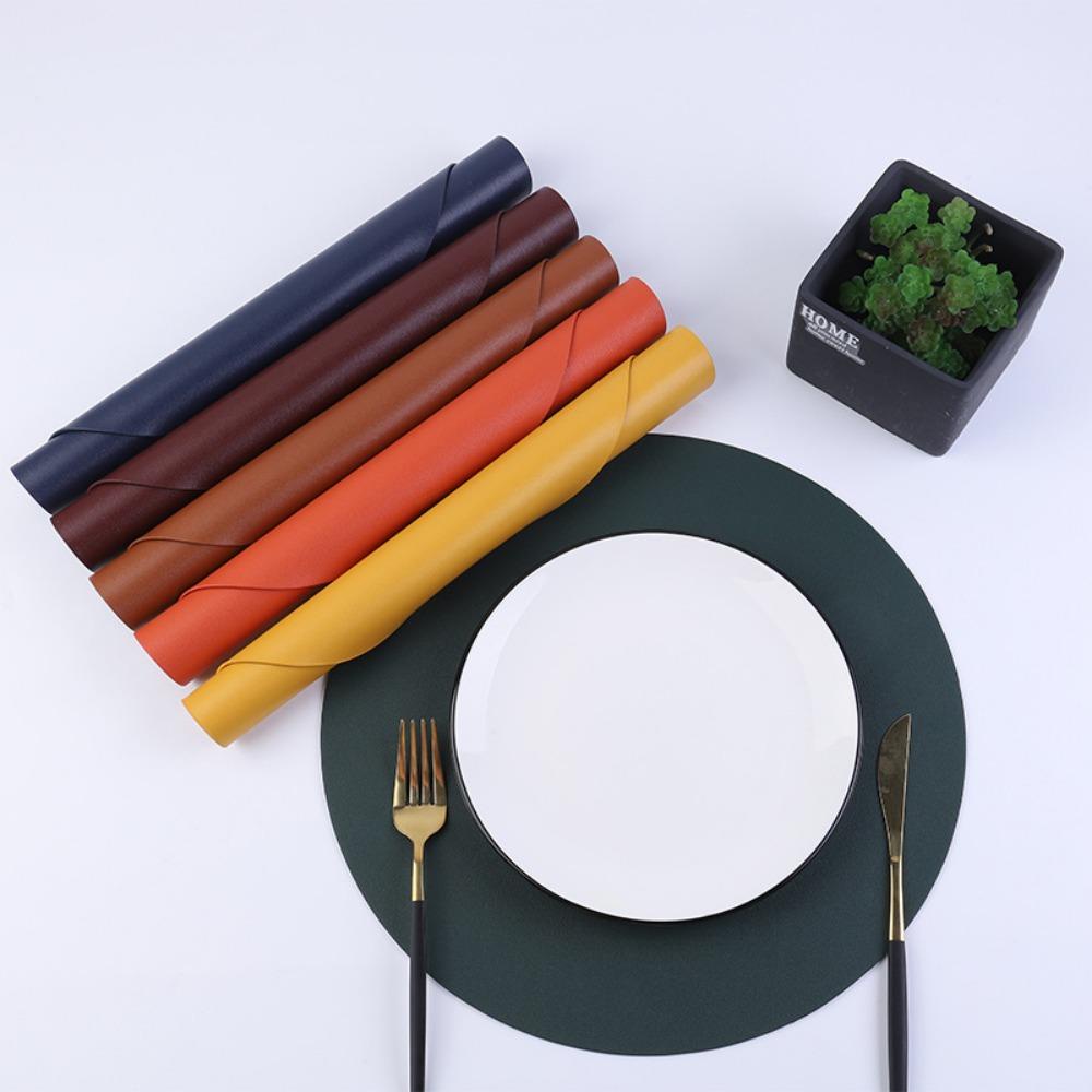 Aaron1 Tấm Lót Cốc Bằng PU 33CM Chống Thấm Nước / Dầu Cho Nhà Bếp