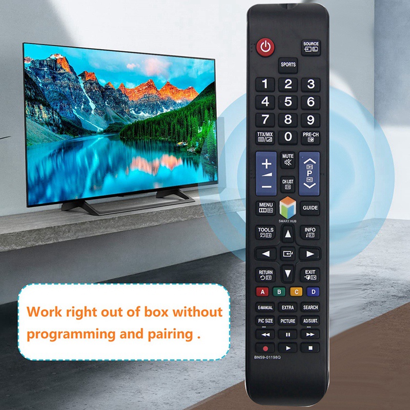 BN59-01198Q Replace Remote for Samsung Smart TV UE40JU6445K UE55JU6445K T32E390SX