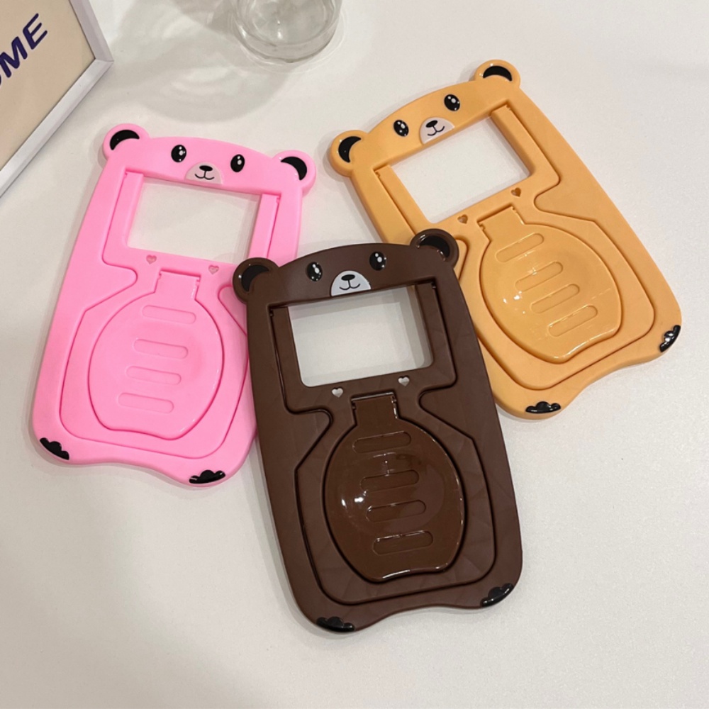 Giá Đỡ Điện Thoại Bằng Silicon Họa Tiết Gấu Hoạt Hình Dễ Thương