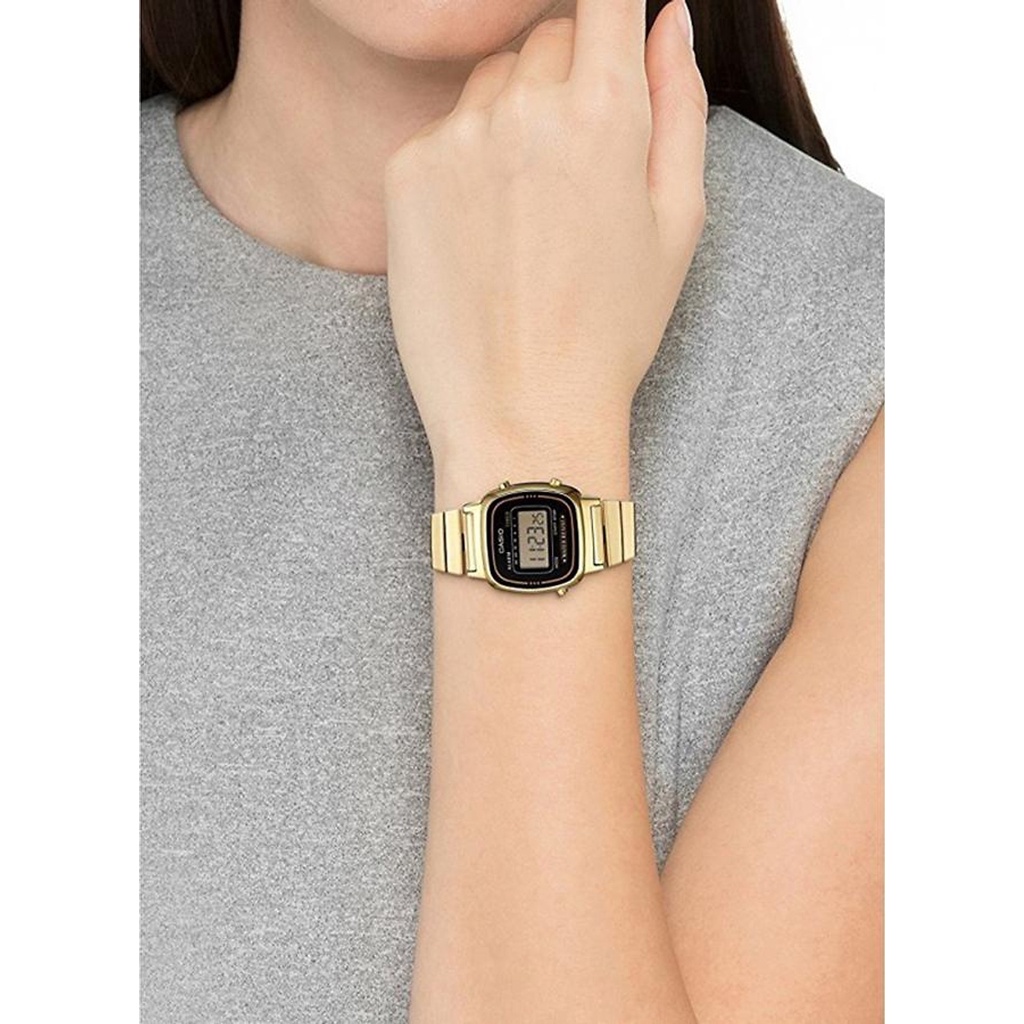[Monner.Store]_ Đồng hồ LA670WGA-1DF Casio gold & black Chính Hãng 100%
