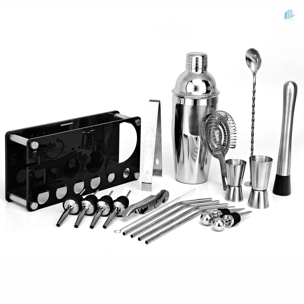 Set 20 Dụng Cụ Làm Cocktail Bằng Thép Không Gỉ s2mwvn Dành Cho Gia Đình / Quán Bar
