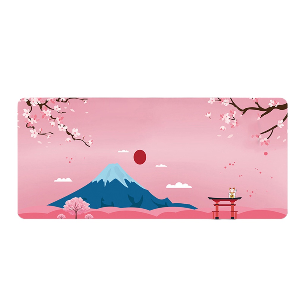 Miếng lót chuột máy tính LENOVO họa tiết thành phố và mặt trăng vẽ tay chống trượt