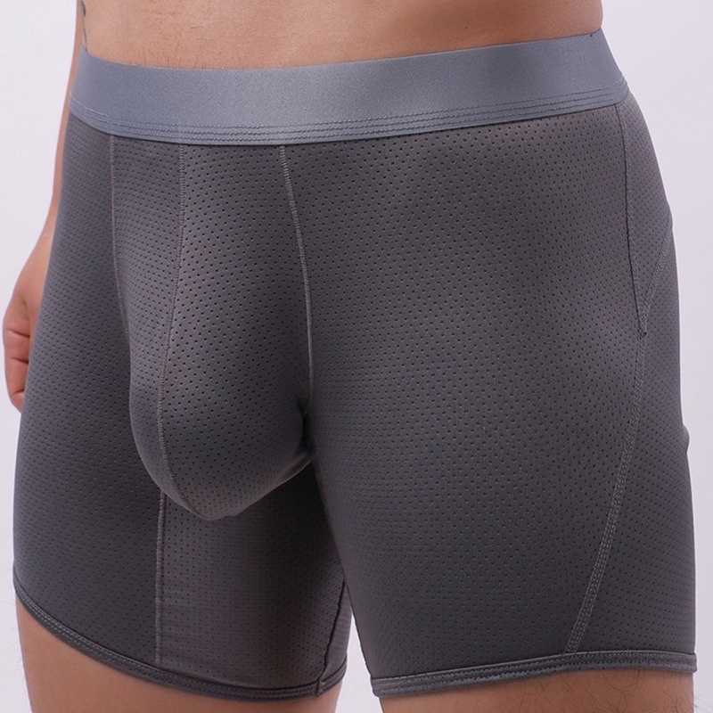 Quần lót nam boxer dài thun có lỗ thoáng khí size M-XL