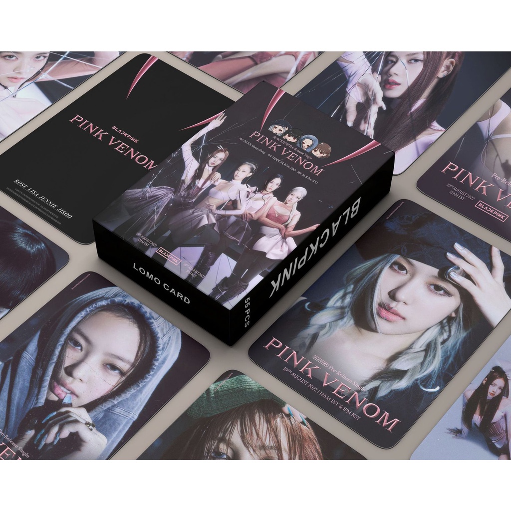 Bộ 55 Thẻ Hình lomo Nhóm Nhạc Black Pink