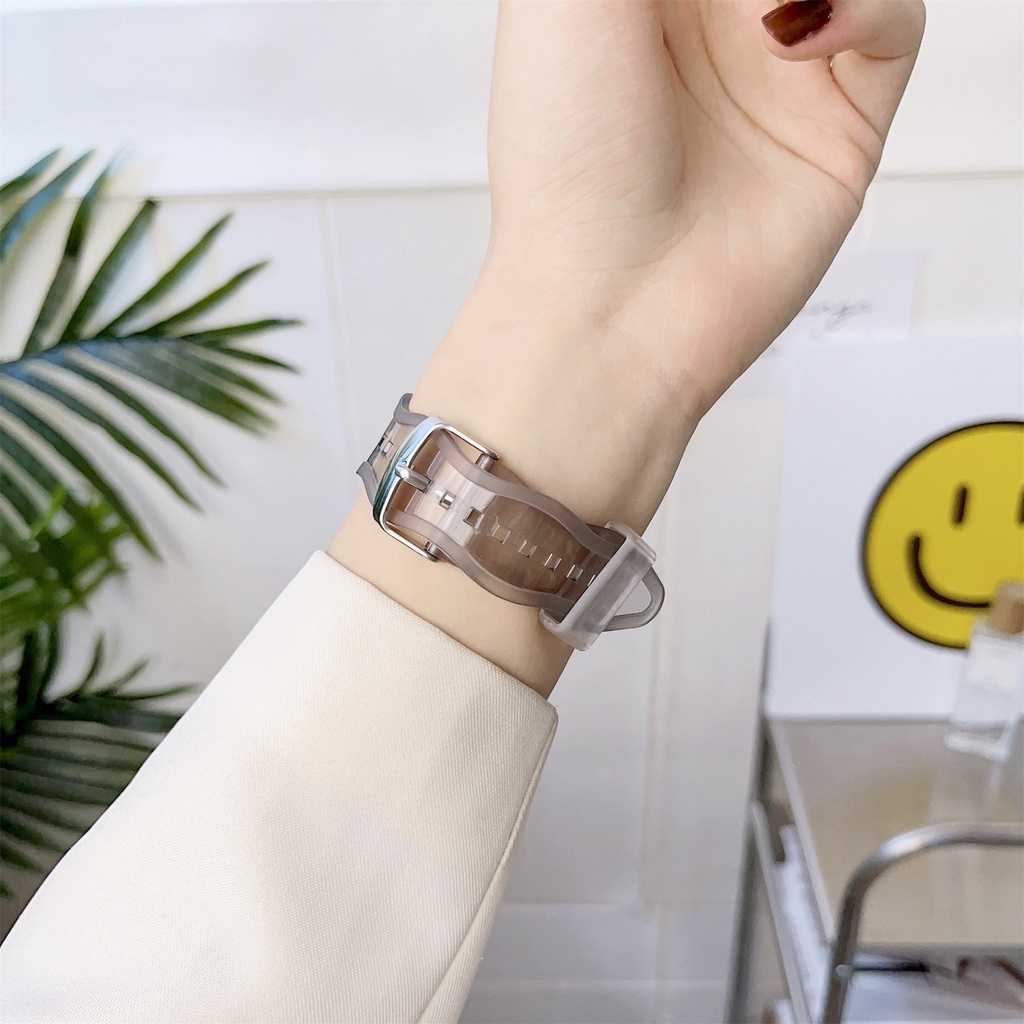 Toàn Bộ Ốp Bảo Vệ Trong Suốt Bằng Cao Su Dành Cho Apple iWatch Series 8 7 6 SE 5 4 3 2 1 41mm 45mm 44mm 42mm 40mm 38mm