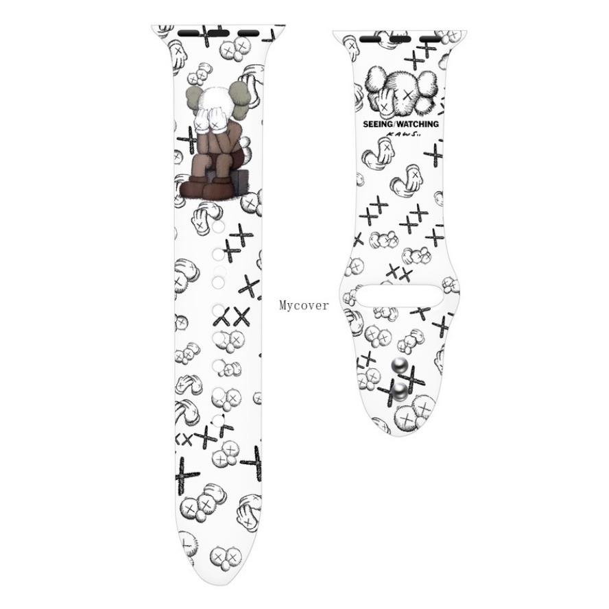 Dây Đeo Bằng Silicone Cho Đồng Hồ Thông Minh Series Ultra 8 7 6 SE 5 4 3 2 1 Kích Thước 49mm 45mm 41mm 44mm 40mm 42mm 38mm