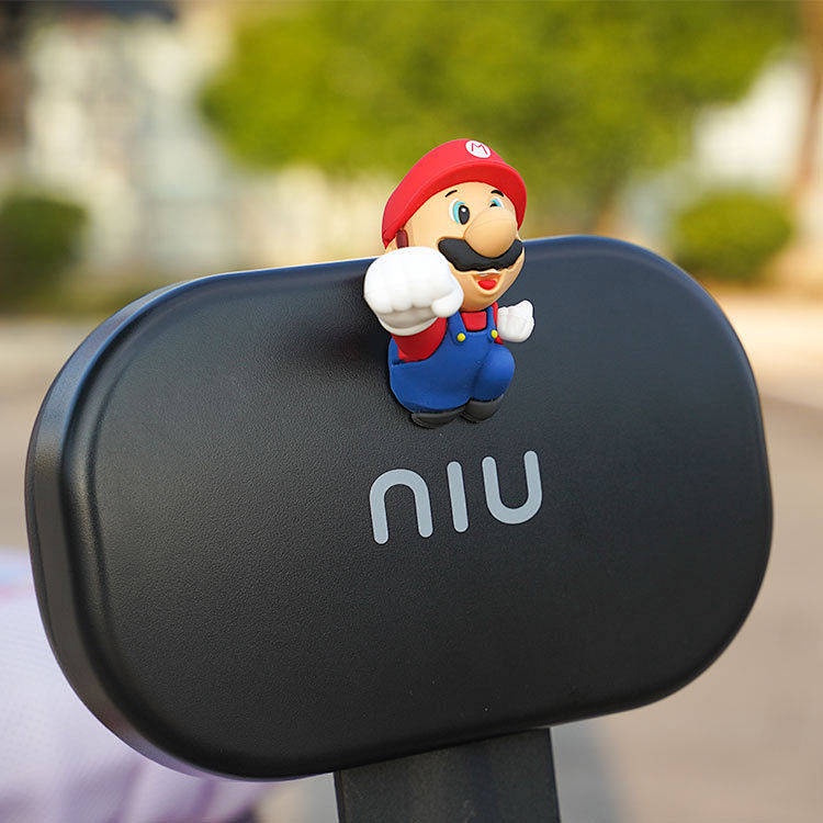 Electric Car 3D Stereo Car Stickers Mario Outer Interior Motorcycle Calf Battery Car Modification Personalized Accessories Car Decoration c3QD