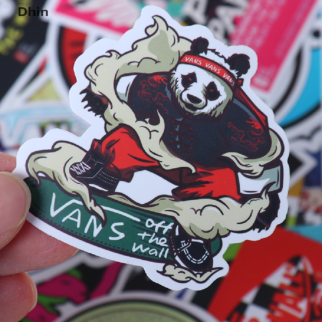 VANS Bộ 100 Miếng Dán Graffiti Trang Trí Ván Trượt / Laptop / Xe Hơi / Guitar