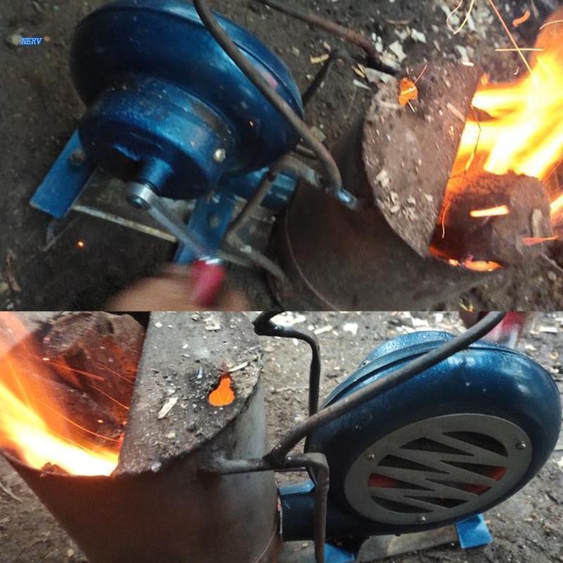 Quạt Thổi Khí Nướng Thịt BBQ Cầm Tay Dã Ngoại Tiện Lợi