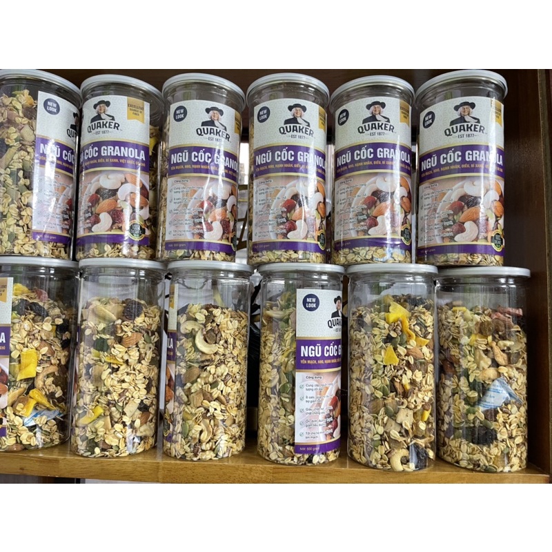 1 Hộp Hạt siêu ngon các loại 500gr mix hạt giòn dinh dưỡng Hạt Granol