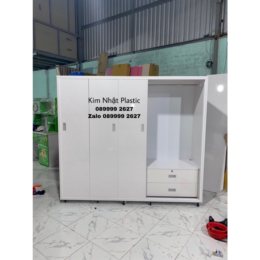 Tủ quần áo nhựa Đài Loan 5 cánh lùa freeship