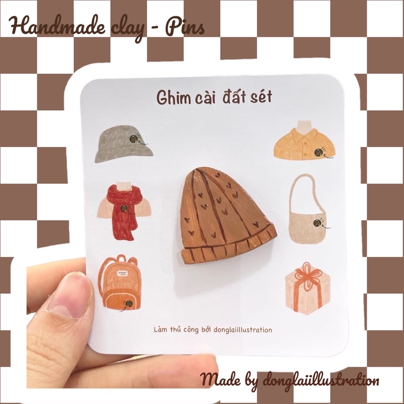 DONGLAI | GHIM CÀI ĐẤT SÉT THỦ CÔNG