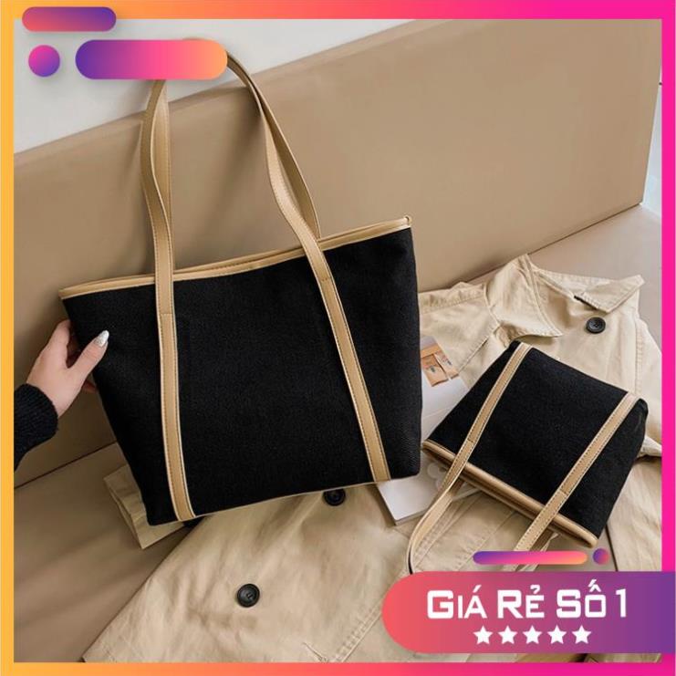 Túi Trơn - Túi Đeo Vai Phong Cách Hàn Quốc Khóa Kéo 2 Màu