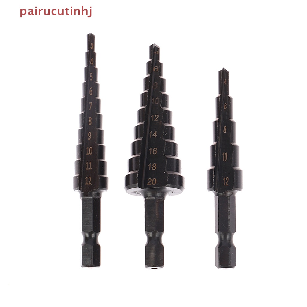 Set 3 Mũi Khoan Lục Giác Thẳng Rãnh Titan