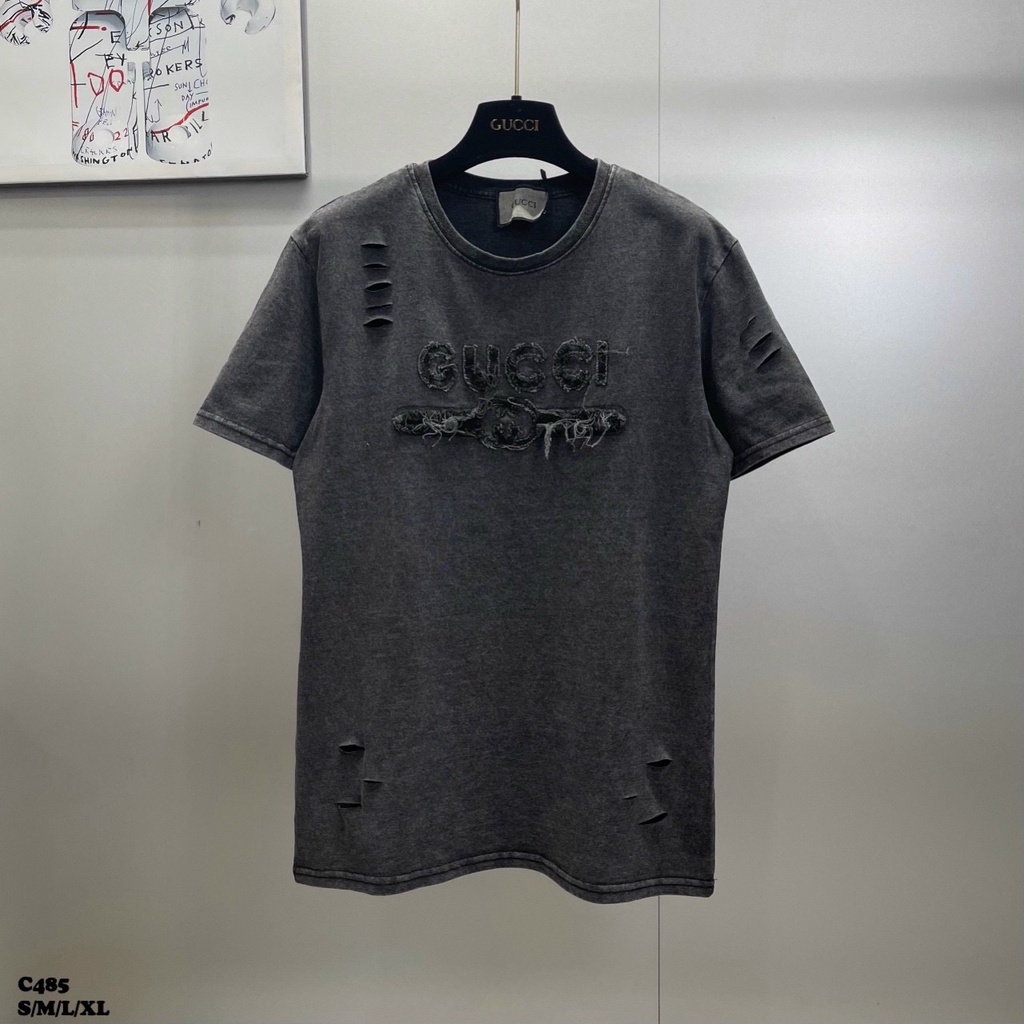 Áo Phông Loang Unisex Thời Trang Xuất Dư Chất Cotton Thô Lạnh af47