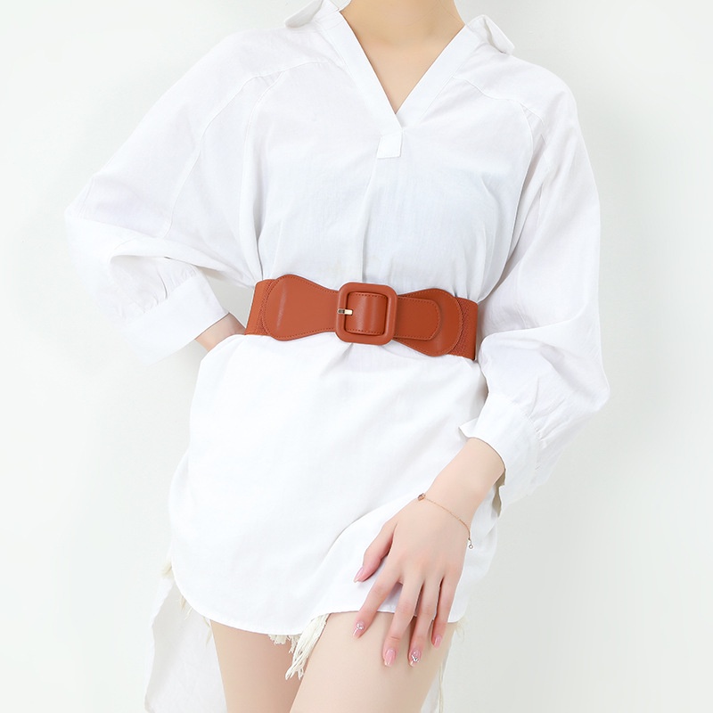 Thắt Lưng Bện Khóa Vuông Co Giãn Trang Trí Đầm Thời Trang Mới 2023