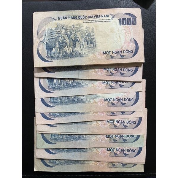 1000 đồng hình con voi phát hành năm 1972