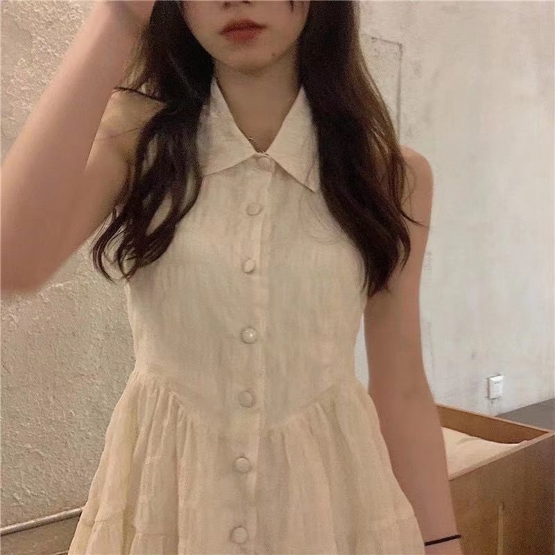 Đầm Ngắn Không Tay Thời Trang Mùa Hè Dành Cho Nữ