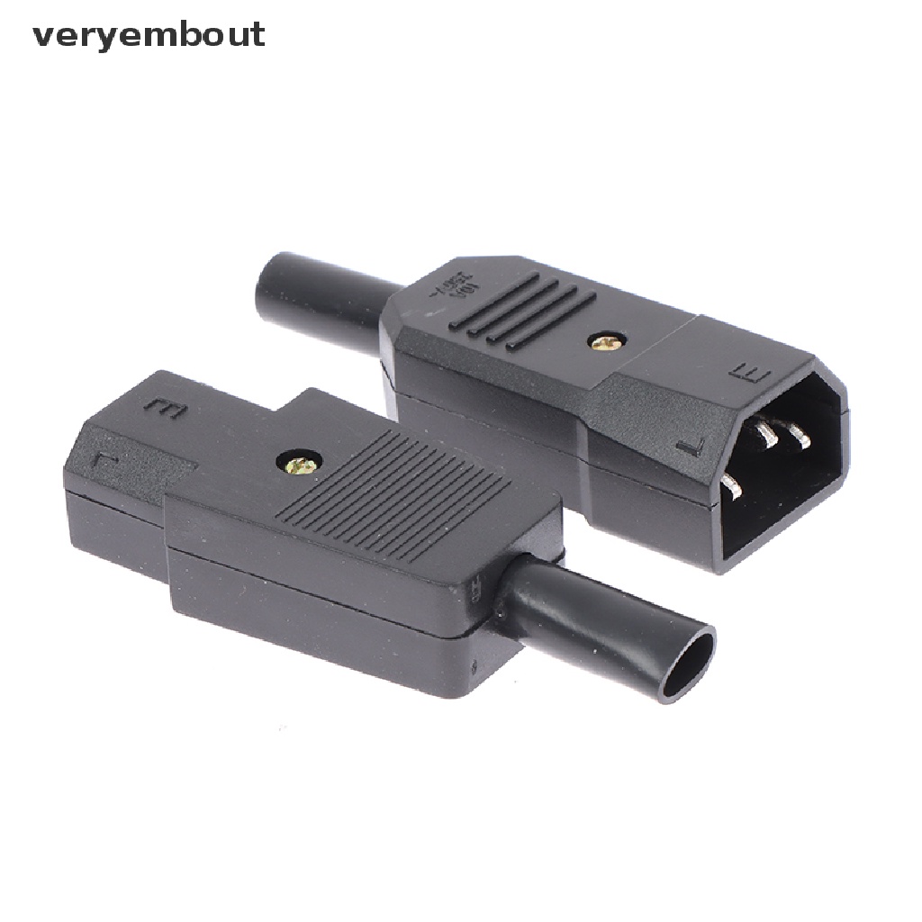 Đầu Nối Phích Cắm C13 C14 16A 250V 3 Chấu Tiện Dụng