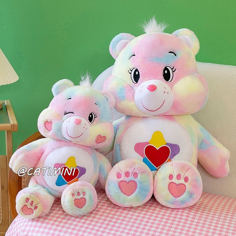 CATIMINI Thú Nhồi Bông Hình Gấu Màu Cầu Vồng Dễ Thương