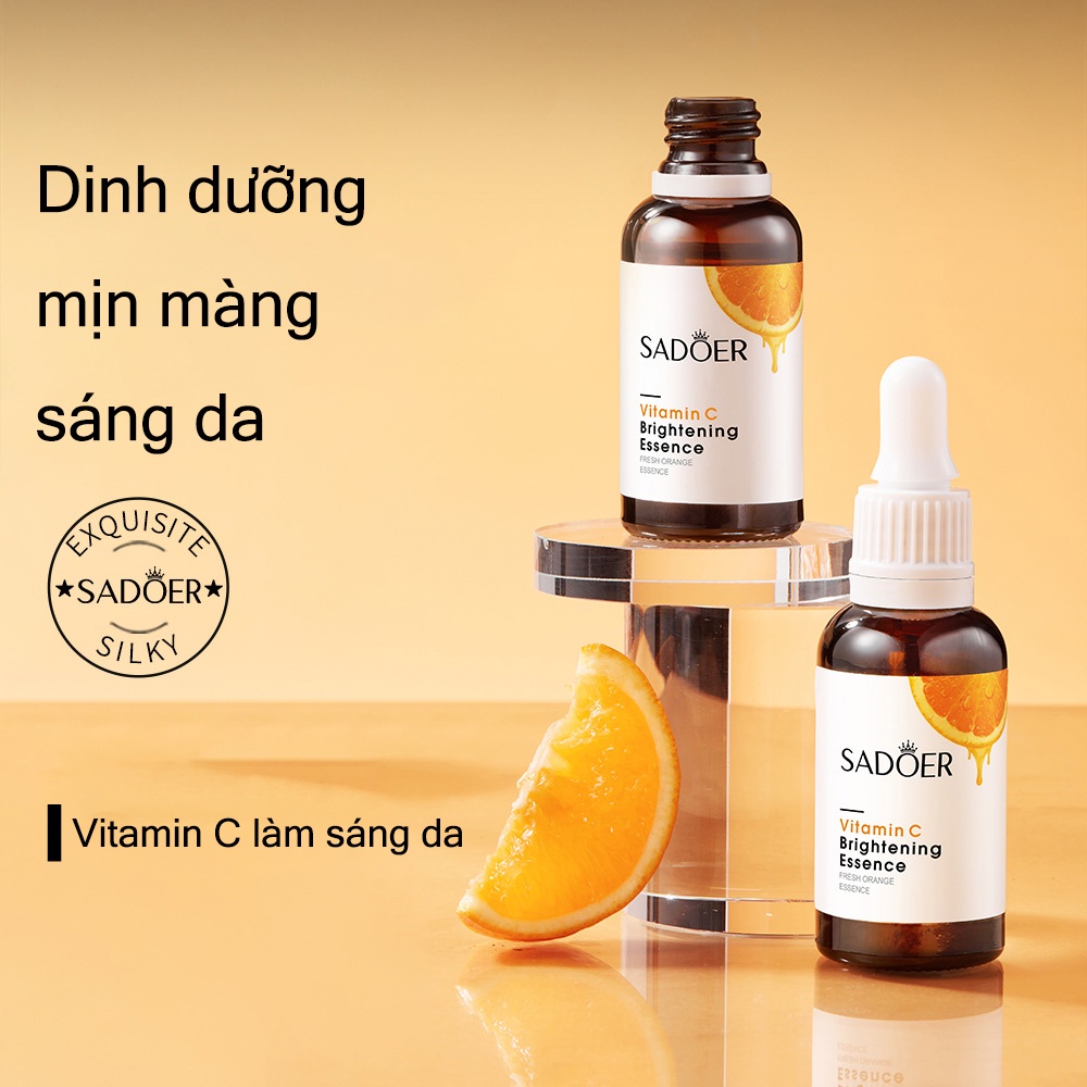Serum vitamin c SADOER brightening essence 30ml Làm trắng, làm sáng da, làm mờ các đốm, thu nhỏ lỗ chân lông