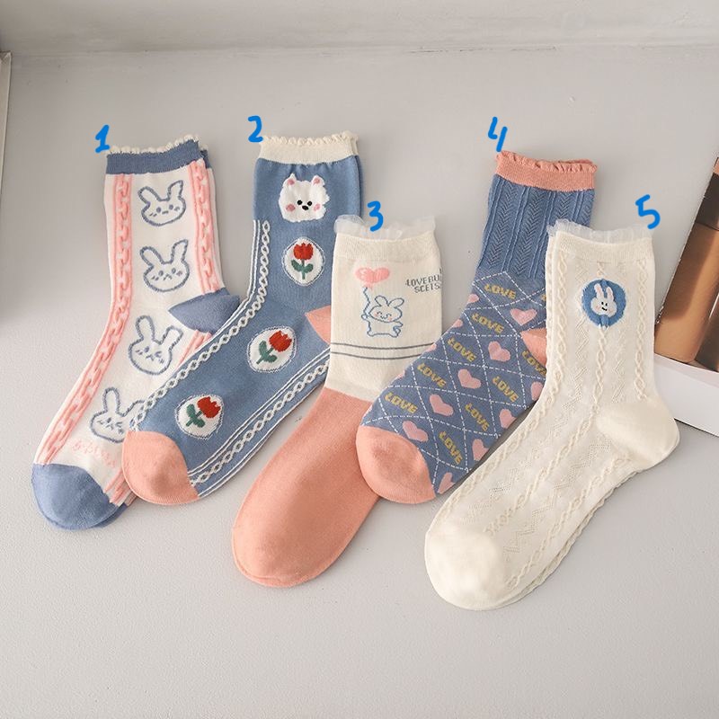 Tất cao cổ thỏ cute phong cách Hàn Quốc xinh xắn ( ảnh thật shop chụp)