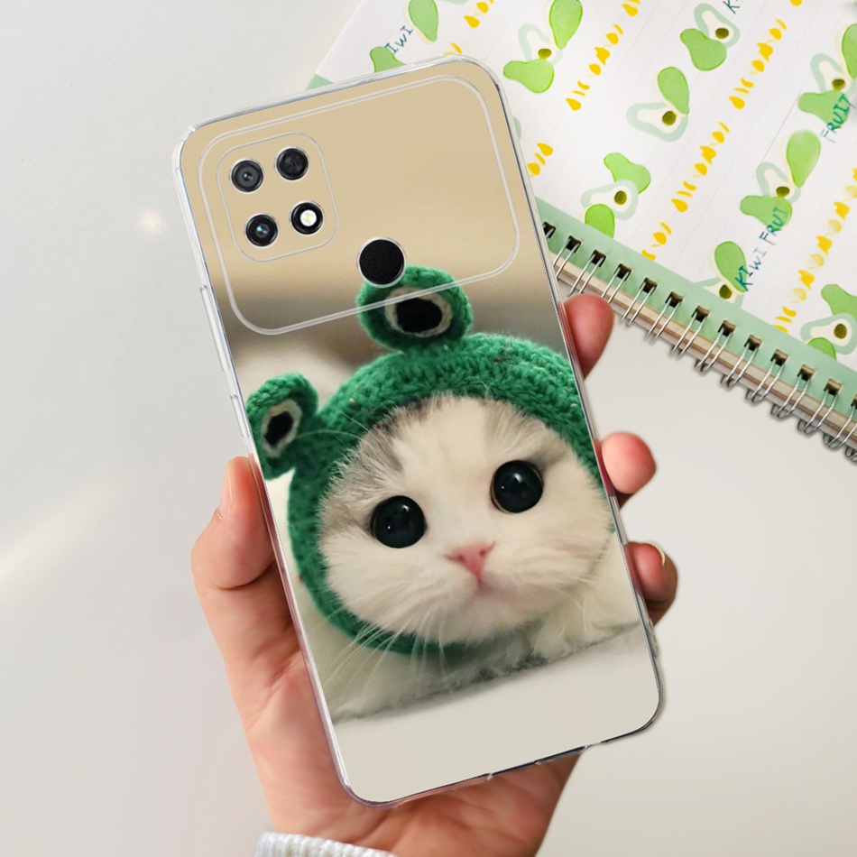 Ốp Điện Thoại Silicone TPU Mềm In Hình Khủng Long / Mèo Đáng Yêu Cho Xiaomi Poco C40 C50 2023 PocoC40 C 50 4G