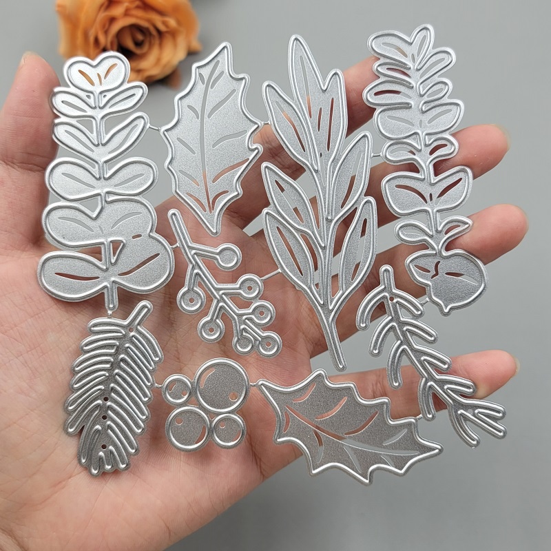 Khuôn Cắt Giấy Kim Loại Hình Chiếc Lá