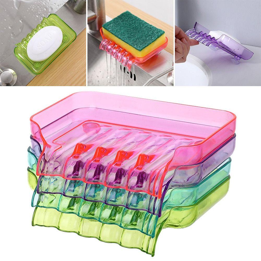 Giá Đỡ Xà Phòng Có Giác Hút Chống Trượt Tiện Dụng Cho Phòng Tắm / Nhà Bếp