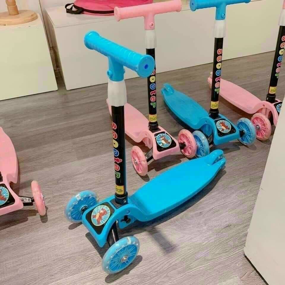 Xe trượt Scooter ba bánh phát sáng, xe thăng bằng chắc chắn hàng khuyến mãi giá rẻ sổ lượng có hạn