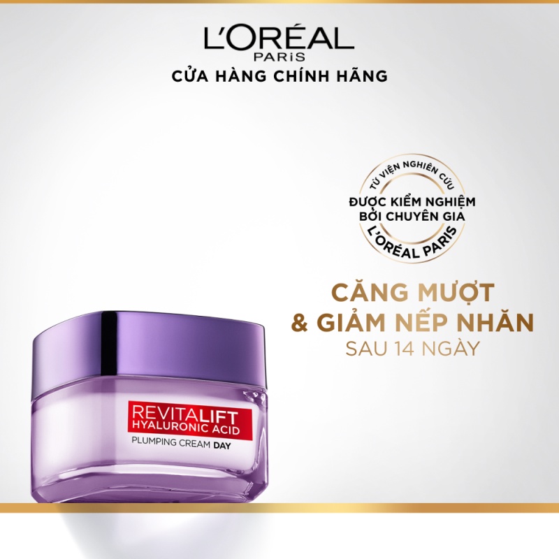 Bộ dưỡng cấp ẩm căng mướt da Hyaluronic Acid L'Oreal Paris